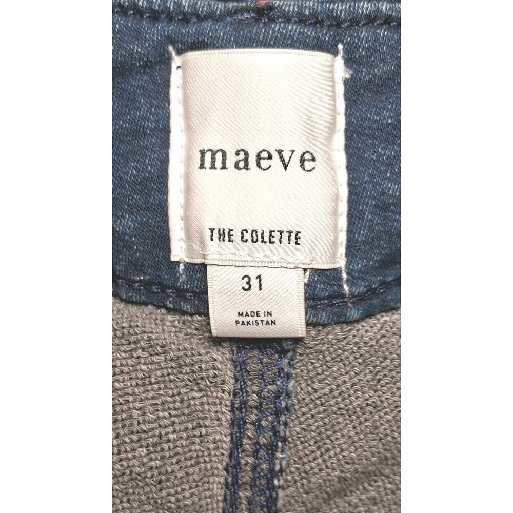 Anthropologie Maeve The Colette Pants Women's 31 Navy Wide Leg High Rise - Picture 6 of 10
